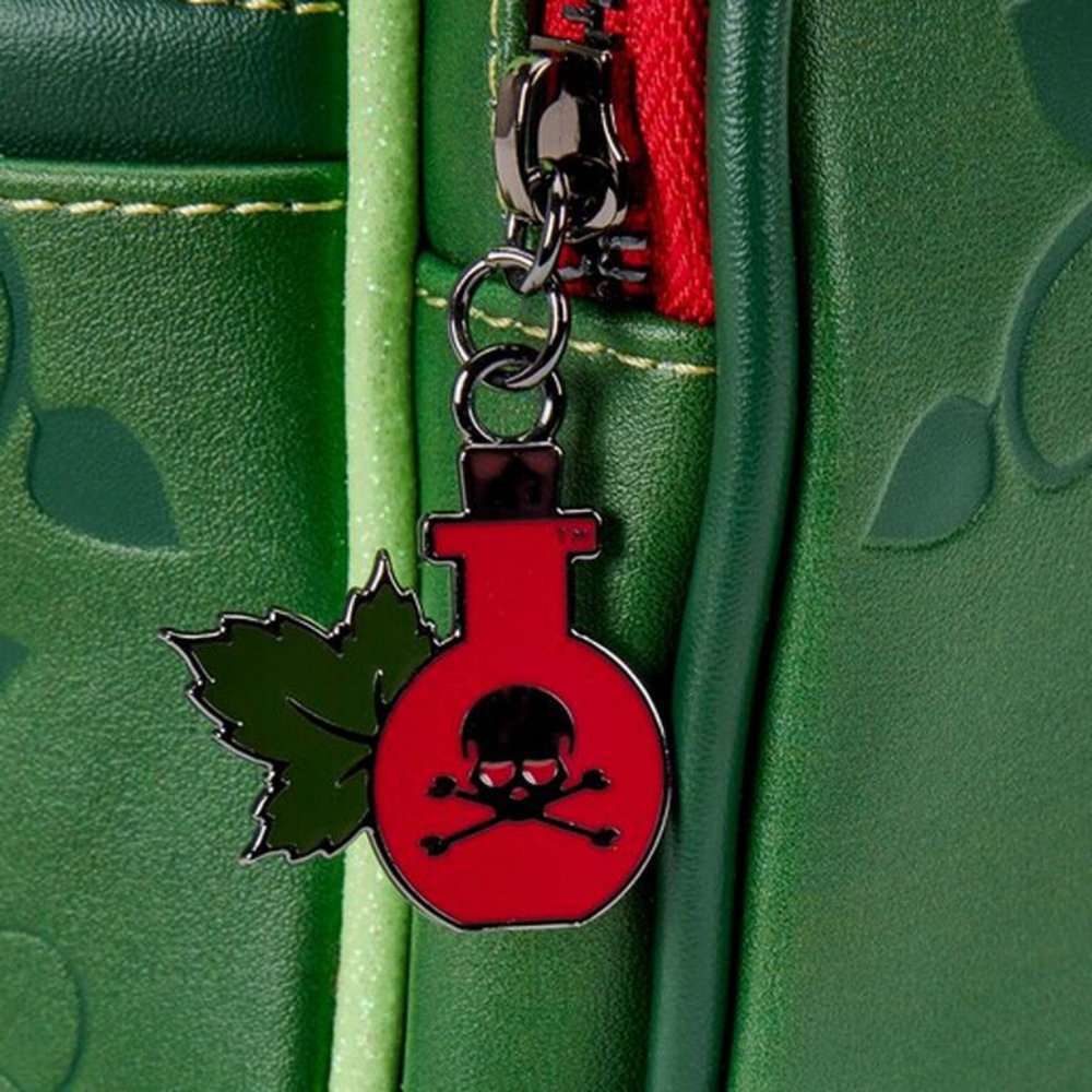Brand New! Loungefly Poison Ivy Glow in the Dark Mini Backpack + Wallet 💚 - Picture 11 of 13
